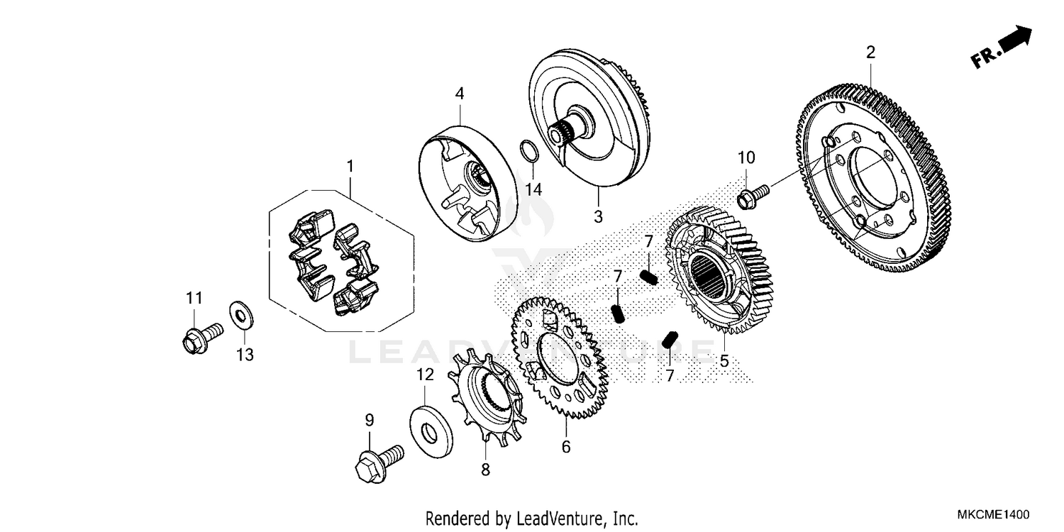 PRIMARY DRIVE GEAR