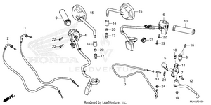 Handle Lever@switch@cable@mirror Schematic