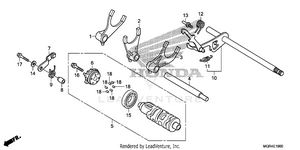Gearshift Drum Schematic