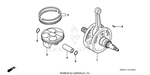Crankshaft + Piston Schematic