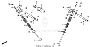 Camshaft + Valve Schematic