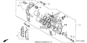 Front Brake Caliper Schematic