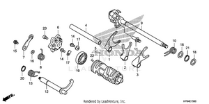 Gear Shift Drum@gear     Shift Fork Schematic