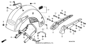 Rear Fender@grab Rail Schematic