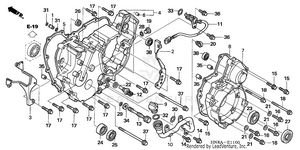 Rear Crankcase Cover Schematic