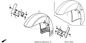 Front Fender Schematic