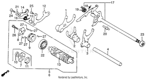 Gearshift Drum Schematic