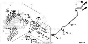 Rear Brake Caliper Schematic