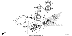 Front Brake Master       Cylinder Schematic