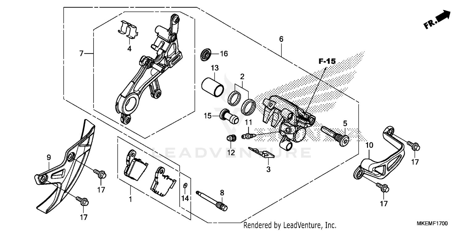 REAR BRAKE CALIPER