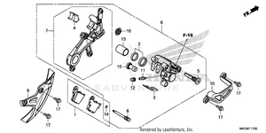 Rear Brake Caliper Schematic