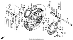 Rear Wheel 87-89 Schematic