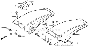 Rear Fender 82-83 Schematic
