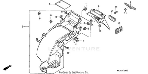 Rear Fender Schematic