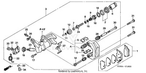 Rear Brake Caliper Schematic