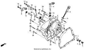 Right Crankcase Cover 86-93 Schematic