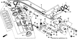 Rear Shock Absorber 84-85 Schematic