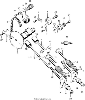 Valve + Camshaft Schematic