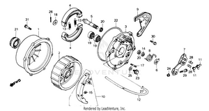Rear Brake Panel 86,87 Schematic