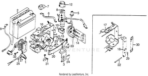 Battery + Silicon Rectifier Schematic