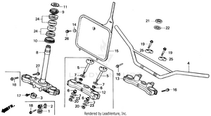 Handlebar + Steering Stem Schematic