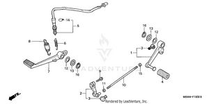 Brake Pedal + Change Pedal Schematic