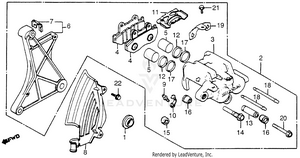 Rear Brake Caliper Schematic