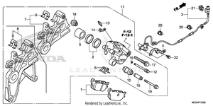 Rear Brake Caliper Schematic