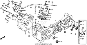 Crankcase + Oil Pump Schematic