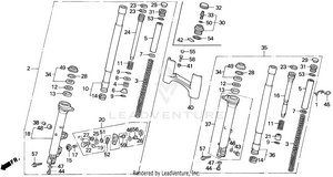 Gl1500i Front Fork 95 Schematic