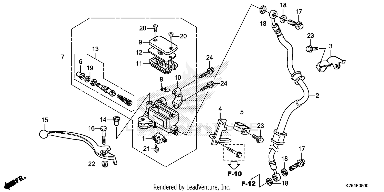FRONT BRAKE MASTER       CYLINDER (1)
