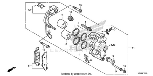 Front Brake Caliper Schematic