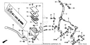 Front Brake Master Cylinder Schematic