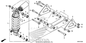 Rear Shock Absorber (1) Schematic