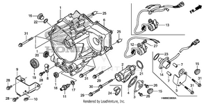 Rear Crankcase Cover Schematic