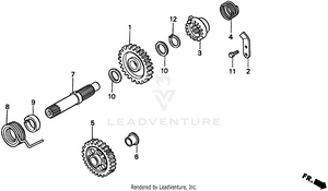 Kick Starter Spindle Schematic