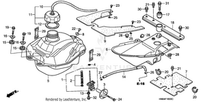 Fuel Tank ('01-'05) Schematic