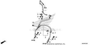Front Brake Hose (std) Schematic