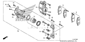 Front Brake Caliper Schematic