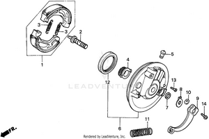 Front Brake Panel Schematic