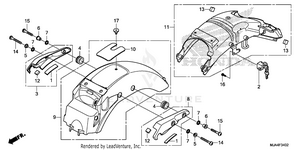 Rear Fender (3) Schematic