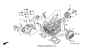 Cylinder Head Cover + Cylinder Head (1) Schematic