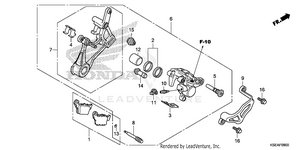 Rear Brake Caliper Schematic