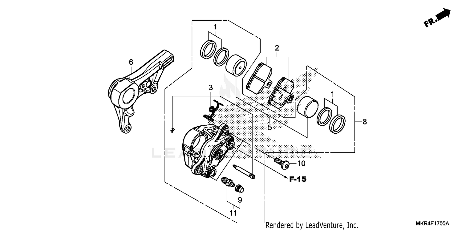 REAR BRAKE CALIPER
