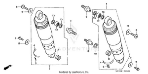 Rear Shock Absorber (2) Schematic