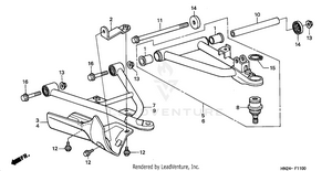 Front Arm (trx500fa'01-'04/fga'04) Schematic