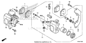 Front Brake Caliper Schematic