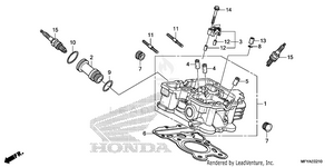 Rear Cylinder Head Schematic