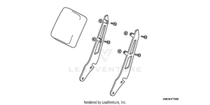 Deluxe Chrome Backrest With Pad Schematic