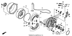 Rear Brake Panel Schematic